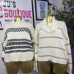 Patterned Cropped Sweaters