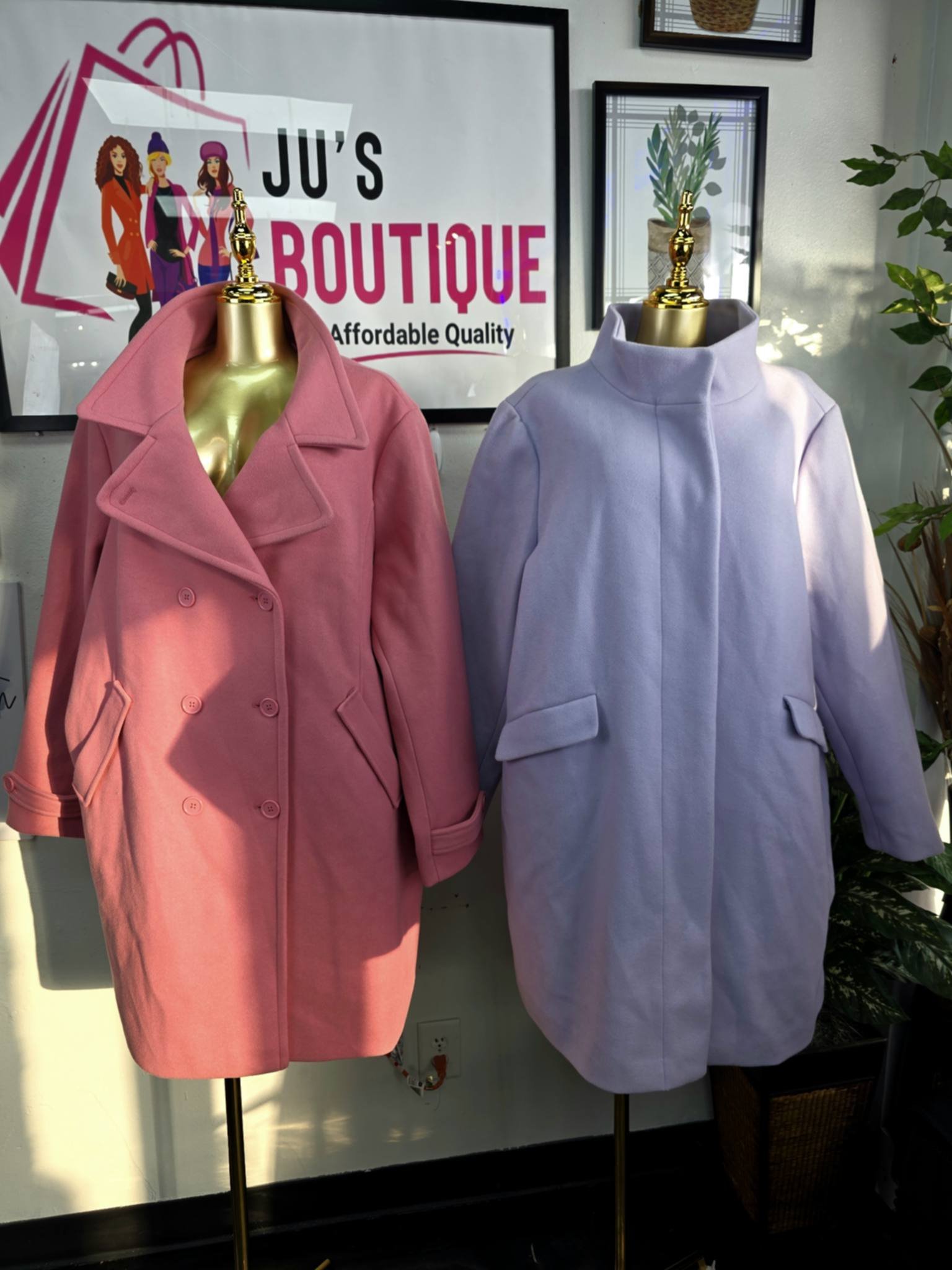 Pastel Wool-Blend Coats