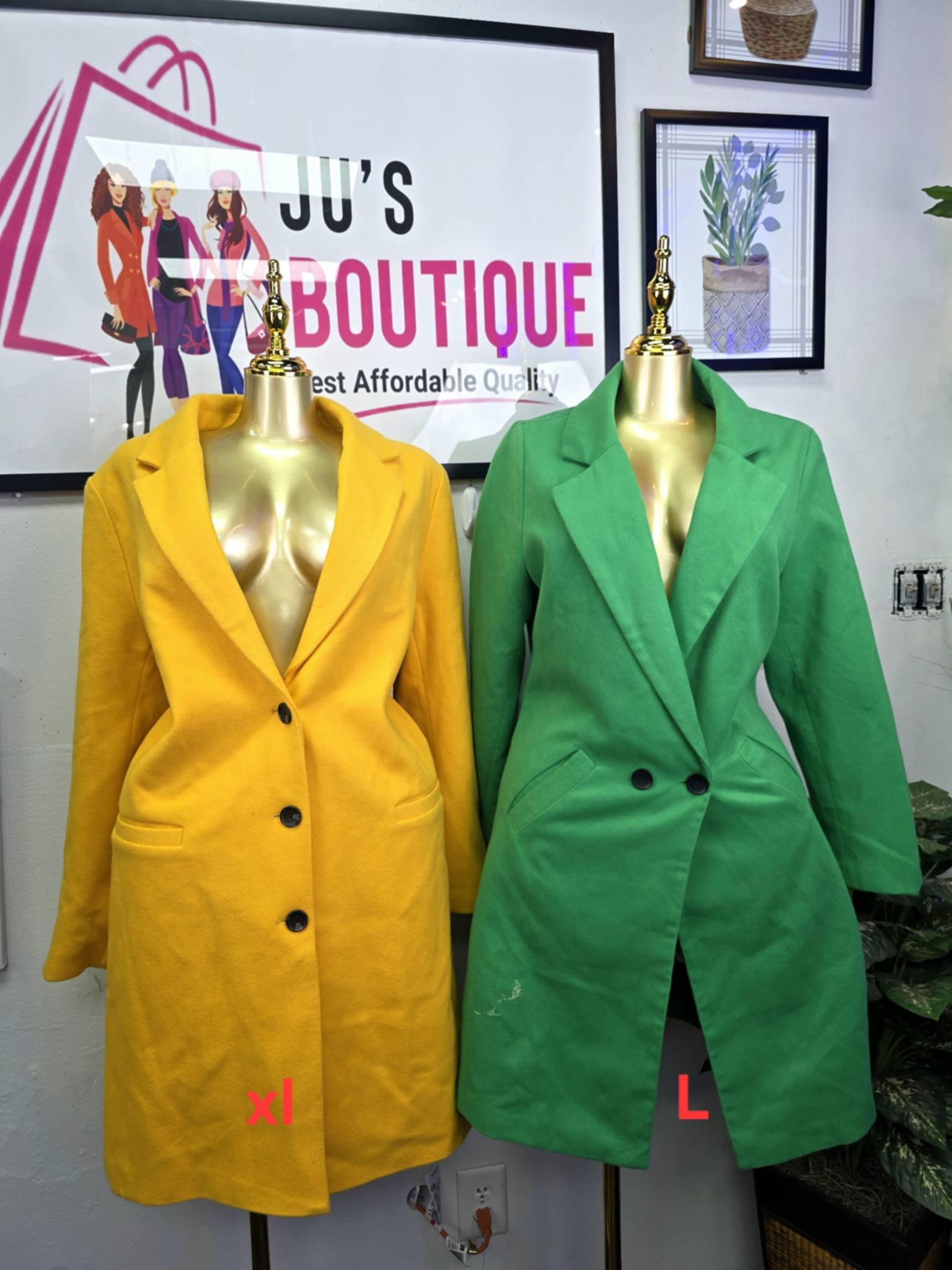 Single-Breasted Statement Coats