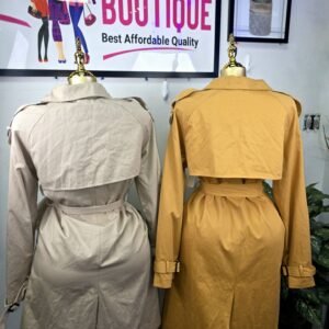 Classic Double-Breasted Trench Coat