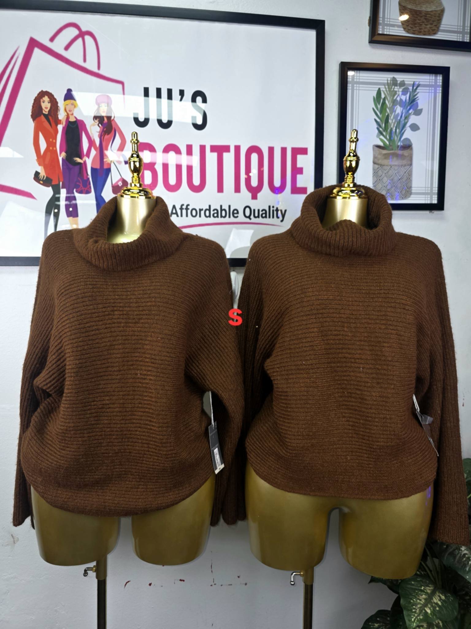 Cozy Ribbed Cowl Neck Sweaters