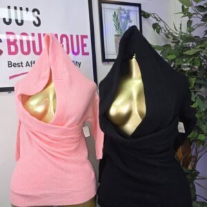 Deep V-Neck Wrap/Surplice Top