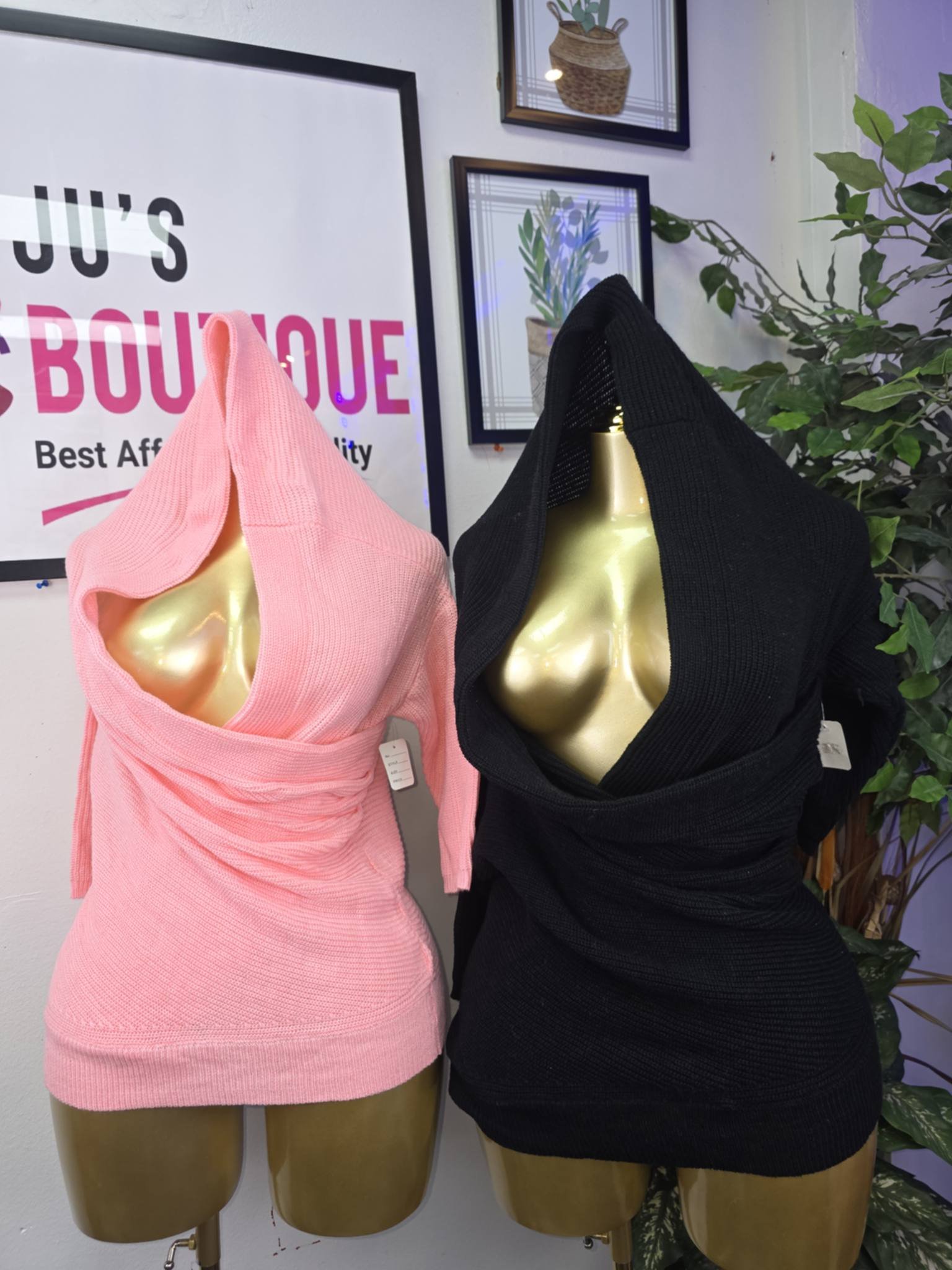 Deep V-Neck Wrap/Surplice Top