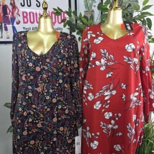 Printed Comfort Knit Dress