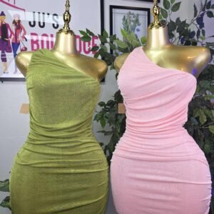 Soft Glam One-Shoulder Dress