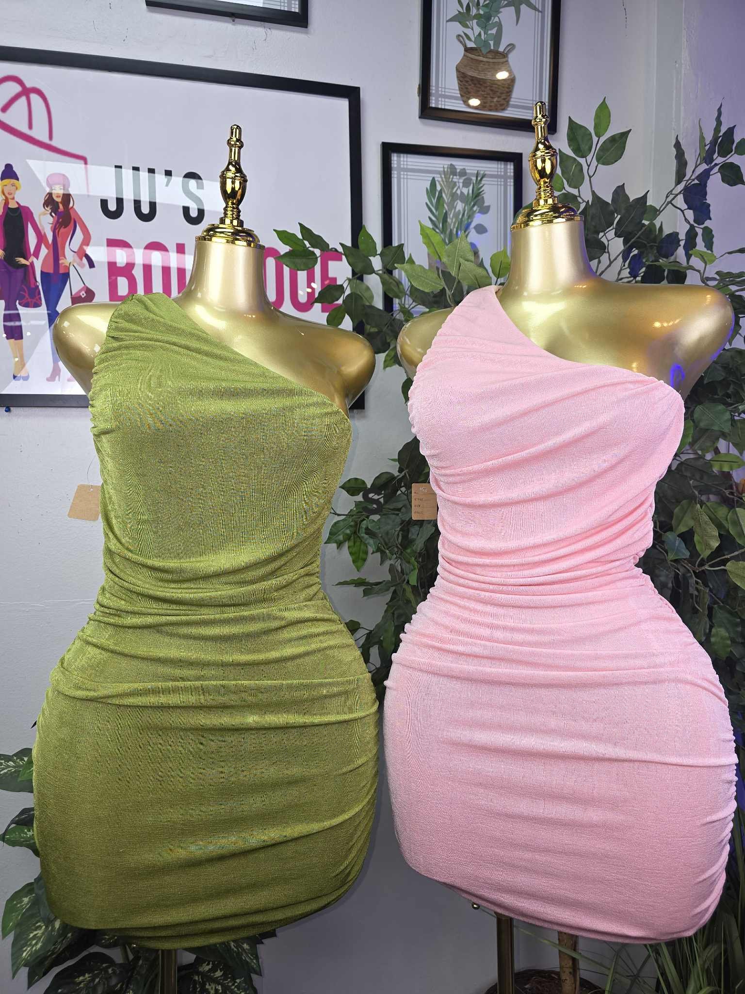 Soft Glam One-Shoulder Dress