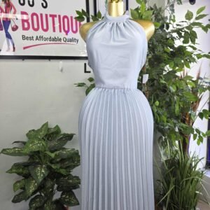 Pleated Elegance Maxi Dress